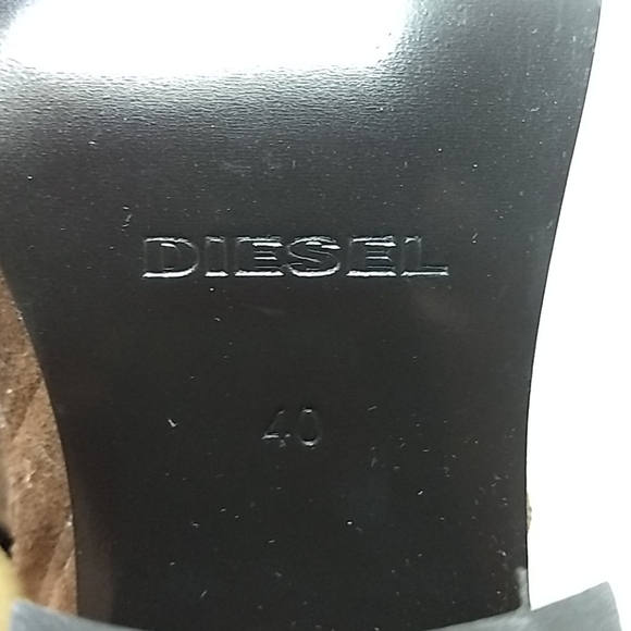 Diesel brown suede high heel ankle boots size 9 - Picture 6 of 8